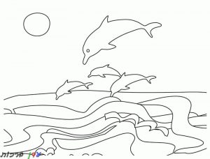 דף-צביעה-דולפינים-קופצים-למים-1.jpg