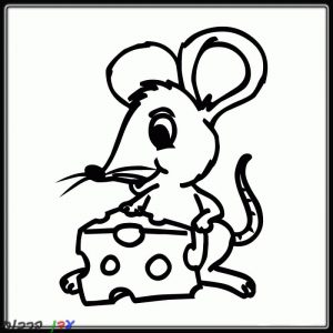 דף צביעה עכבר עם גבינה 1jpg