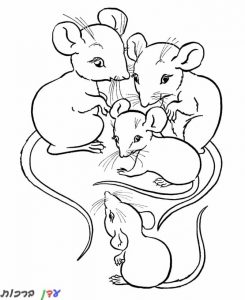 דף צביעה עכברים קטנים 1jpg