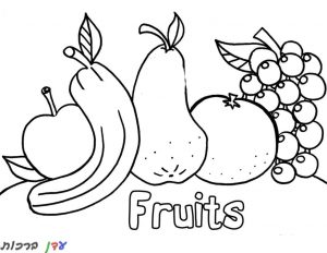 דף צביעה פירות ואגס 1jpg