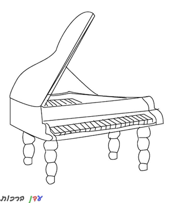 דף צביעה פסנתר 1jpg