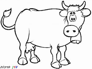 דף צביעה פרות מבוגרת 1jpg
