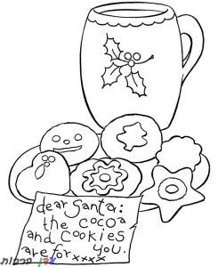דף צביעה קאפקייקס עם כוס תה 1jpg