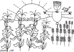 דף-צביעה-קציר-חיטים-עם-דחליל-1.jpg